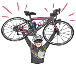 Cycling is used by people with hobbies! sticker #14060270
