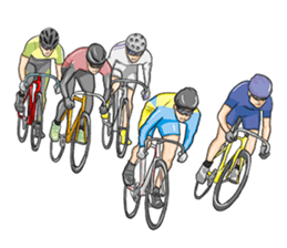 Cycling is used by people with hobbies! sticker #14060275