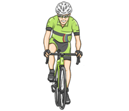 Cycling is used by people with hobbies! sticker #14060280