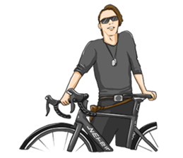 Cycling is used by people with hobbies! sticker #14060287