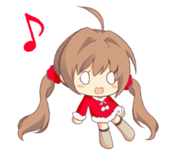 Christmas Anime Alarm Kanon sticker #14060532