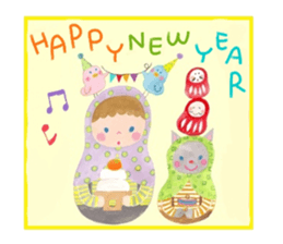 Christmas and New Year's sticker #14060587