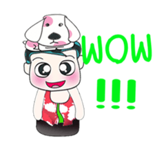 Ha Ha. My name is ToTo and dog. sticker #14061671