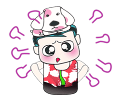 Ha Ha. My name is ToTo and dog. sticker #14061676