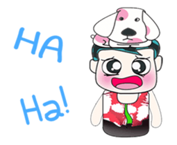 Ha Ha. My name is ToTo and dog. sticker #14061677