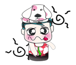 Ha Ha. My name is ToTo and dog. sticker #14061678