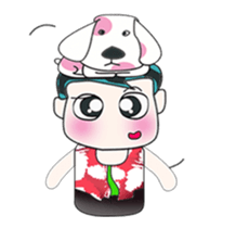 Ha Ha. My name is ToTo and dog. sticker #14061682