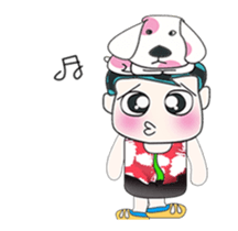 Ha Ha. My name is ToTo and dog. sticker #14061685