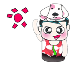 Ha Ha. My name is ToTo and dog. sticker #14061686