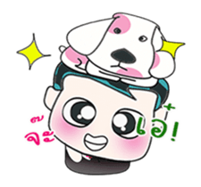 Ha Ha. My name is ToTo and dog. sticker #14061688