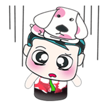 Ha Ha. My name is ToTo and dog. sticker #14061689