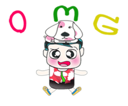 Ha Ha. My name is ToTo and dog. sticker #14061693