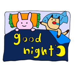 Rabbit's & Cat (Heartwarming) sticker #14061847