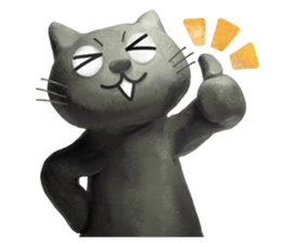 clay cat 'Tama' sticker #14062209