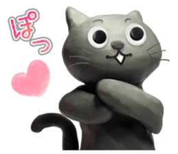 clay cat 'Tama' sticker #14062213