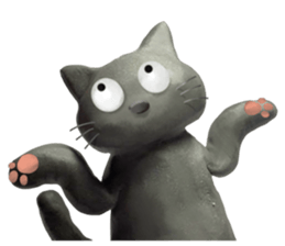 clay cat 'Tama' sticker #14062243