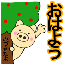 Names pig miduki sticker #14062926