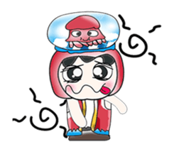 ... Mr. Hunta and squid. sticker #14063286