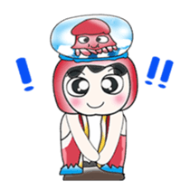 ... Mr. Hunta and squid. sticker #14063288