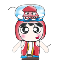 ... Mr. Hunta and squid. sticker #14063290