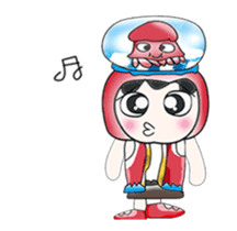 ... Mr. Hunta and squid. sticker #14063293