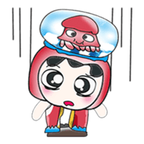 ... Mr. Hunta and squid. sticker #14063297