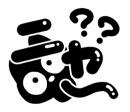 Very cute black cat.(Season's greeting) sticker #14064468