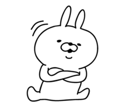 The empathy of rabbit sticker #14064670