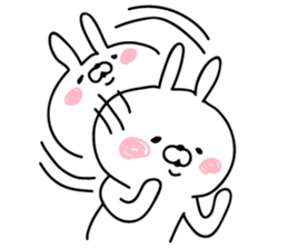 The empathy of rabbit sticker #14064673