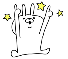 The empathy of rabbit sticker #14064675