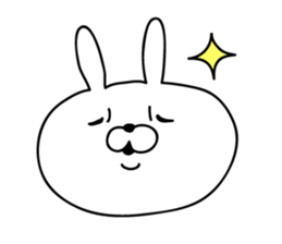 The empathy of rabbit sticker #14064677