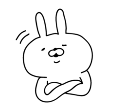 The empathy of rabbit sticker #14064679