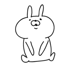 The empathy of rabbit sticker #14064683