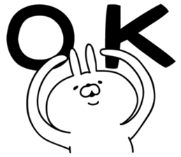 The empathy of rabbit sticker #14064684