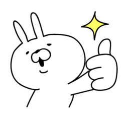 The empathy of rabbit sticker #14064692