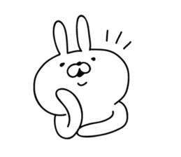 The empathy of rabbit sticker #14064698