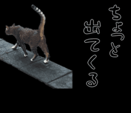 Nora Cats in a park sticker #14065204