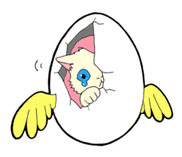Egg capsule sticker #14065486