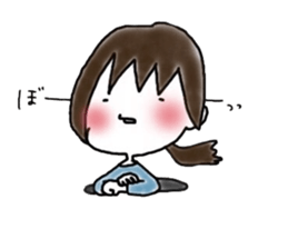 Megmirror with White Cat sticker #14065570