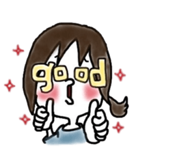 Megmirror with White Cat sticker #14065573