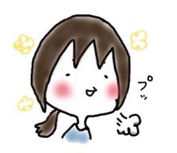 Megmirror with White Cat sticker #14065577