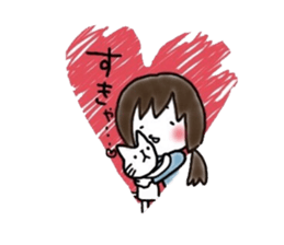 Megmirror with White Cat sticker #14065582