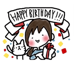 Megmirror with White Cat sticker #14065584