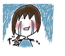 Megmirror with White Cat sticker #14065587