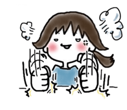 Megmirror with White Cat sticker #14065590