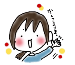 Megmirror with White Cat sticker #14065594