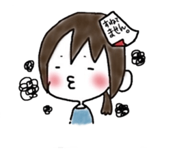 Megmirror with White Cat sticker #14065596