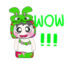 Mr. Takashi and rabbit.. sticker #14067063