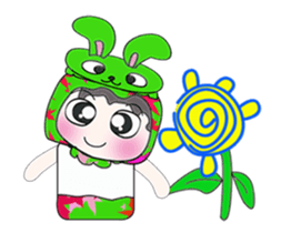 Mr. Takashi and rabbit.. sticker #14067066