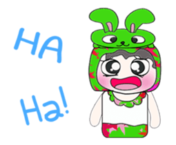 Mr. Takashi and rabbit.. sticker #14067069